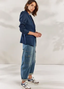 Vrouwen Summum Woman Blazer Met Gepofte Mouw