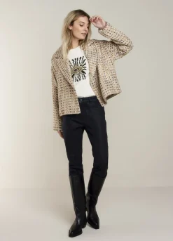 Vrouwen Summum Woman Blazer Tweedstof
