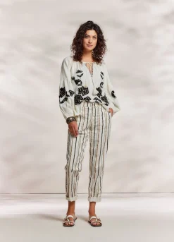 Vrouwen Summum Woman Blouse In Linnenmix