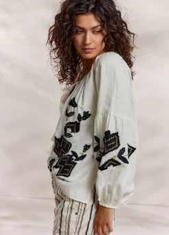 Vrouwen Summum Woman Blouse In Linnenmix