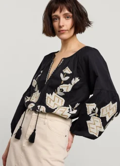 Vrouwen Summum Woman Blouse In Linnenmix