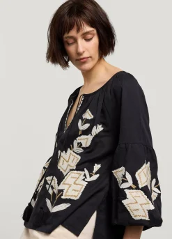 Vrouwen Summum Woman Blouse In Linnenmix