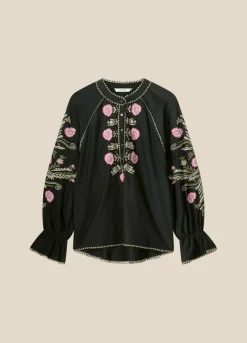 Vrouwen Summum Woman Blouse Met Gebloemd Borduurwerk