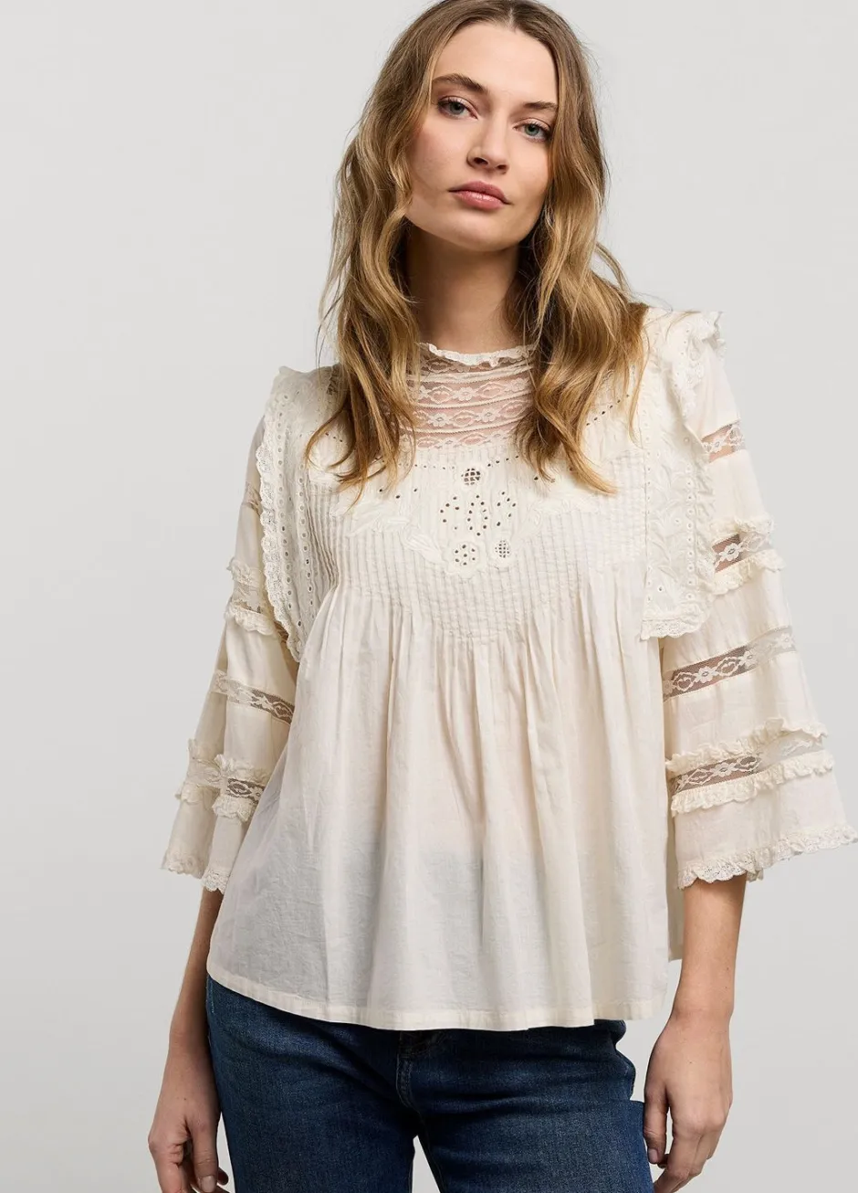 Vrouwen Summum Woman Blouse Met Kant