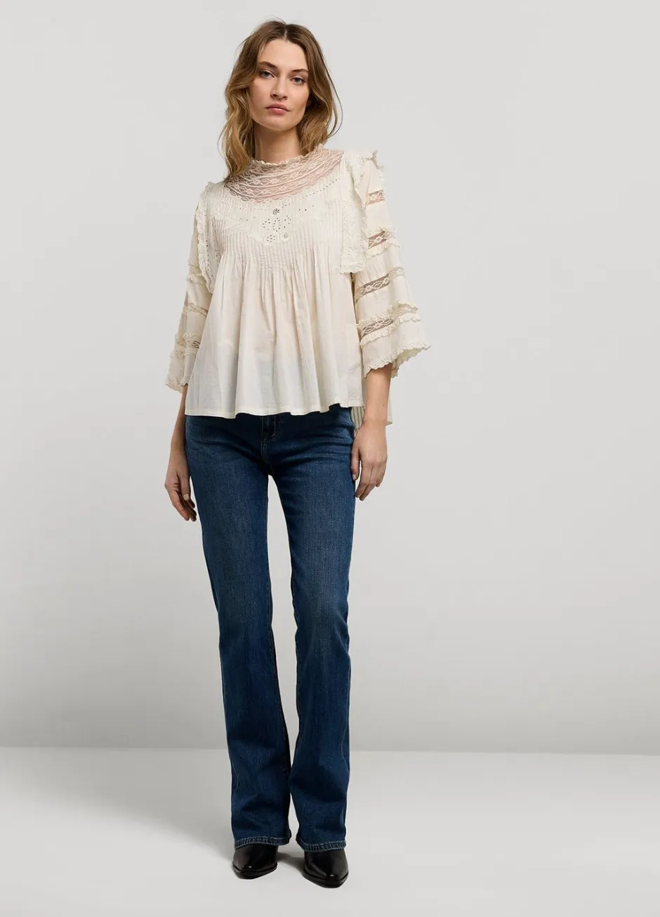 Vrouwen Summum Woman Blouse Met Kant
