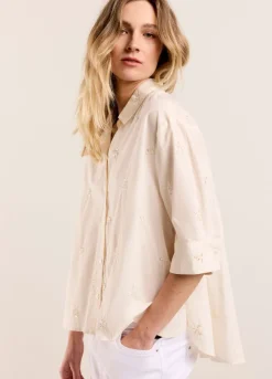 Vrouwen Summum Woman Blousje Met Geborduurde Bloemen