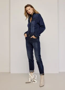 Vrouwen Summum Woman Blue Daze Denim Tapered Jeans