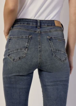 Vrouwen Summum Woman Blue Daze Denim Tapered Jeans