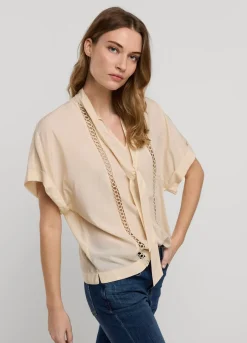 Vrouwen Summum Woman Bow Tie Top