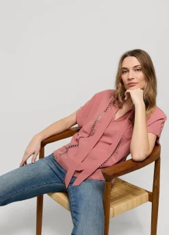 Vrouwen Summum Woman Bow Tie Top