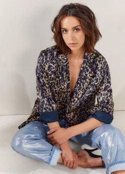 Vrouwen Summum Woman Boyfriend Blazer Met Print
