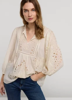 Vrouwen Summum Woman Broderie Anglaise Top
