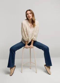 Vrouwen Summum Woman Broderie Anglaise Top