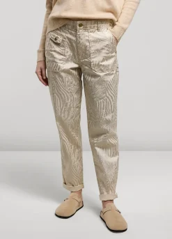Vrouwen Summum Woman Broek Metallic Print