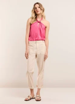 Vrouwen Summum Woman Broek Met Metallic Streep