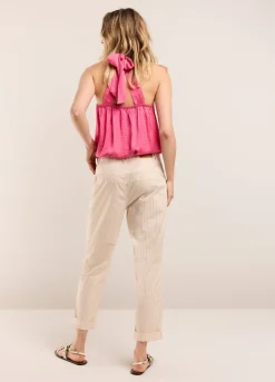 Vrouwen Summum Woman Broek Met Metallic Streep