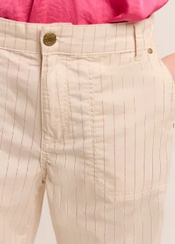 Vrouwen Summum Woman Broek Met Metallic Streep