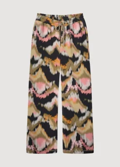 Vrouwen Summum Woman Broek Met Waterverf-Print
