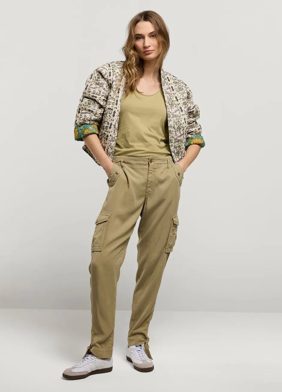 Vrouwen Summum Woman Cargobroek Met Strik
