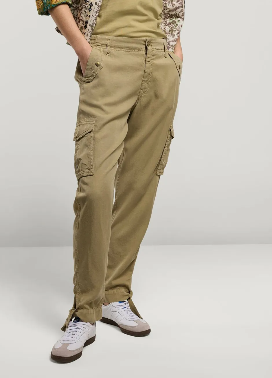 Vrouwen Summum Woman Cargobroek Met Strik