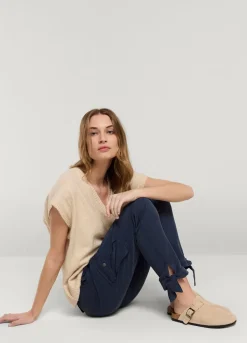Vrouwen Summum Woman Cargobroek Met Strik