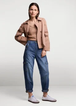 Vrouwen Summum Woman Denim Cargobroek