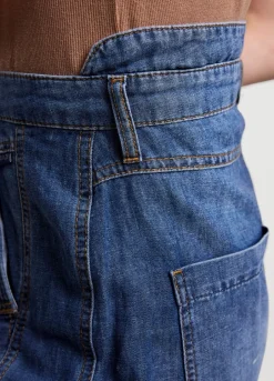 Vrouwen Summum Woman Denim Cargobroek
