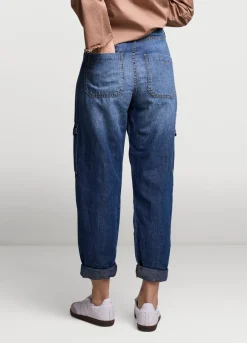 Vrouwen Summum Woman Denim Cargobroek
