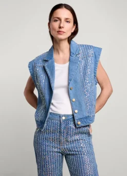 Vrouwen Summum Woman Denim Gilet