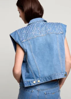 Vrouwen Summum Woman Denim Gilet