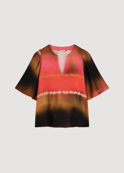 Vrouwen Summum Woman Faded Top Met Vlindermouw