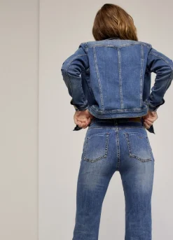 Vrouwen Summum Woman Flared Blue Daze Denim