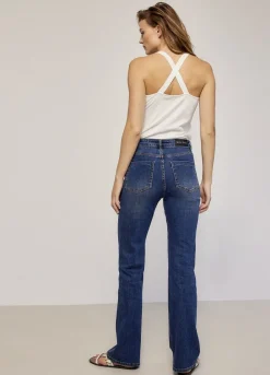 Vrouwen Summum Woman Flared Blue Daze Denim