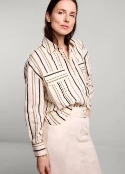 Vrouwen Summum Woman Gestreepte Blouse
