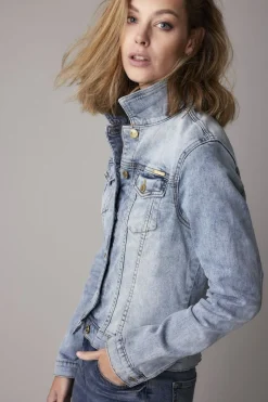 Vrouwen Summum Woman Getailleerd Blue Daze-Spijkerjasje