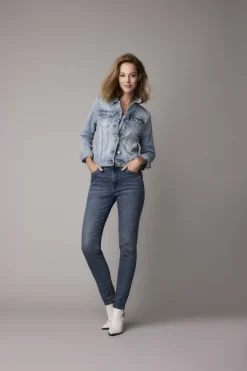 Vrouwen Summum Woman Getailleerd Blue Daze-Spijkerjasje