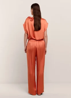 Vrouwen Summum Woman Glanzende Lange Broek