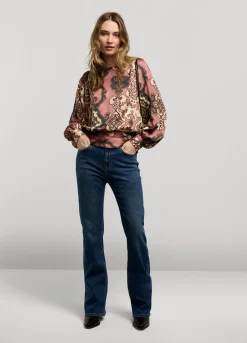 Vrouwen Summum Woman Glanzende Top Met Smok