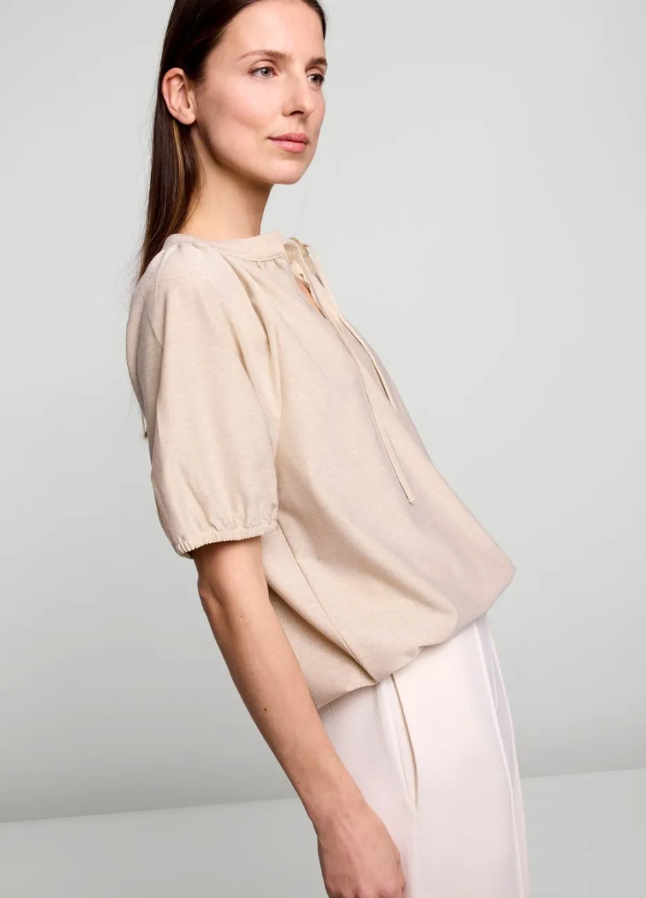Vrouwen Summum Woman Glimmende Lurex Top