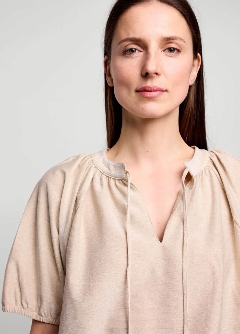 Vrouwen Summum Woman Glimmende Lurex Top