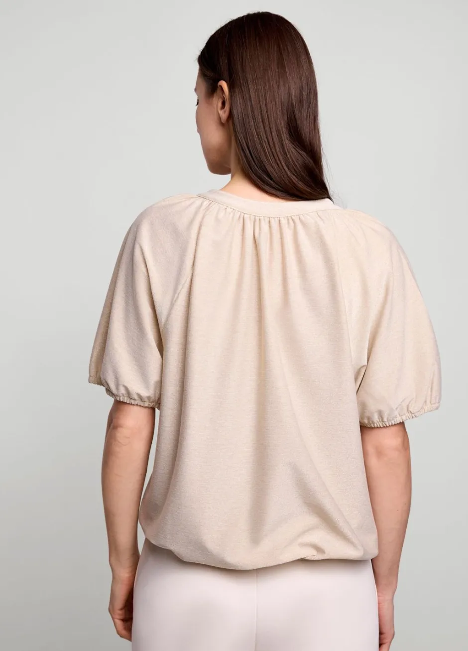 Vrouwen Summum Woman Glimmende Lurex Top