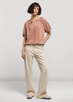 Vrouwen Summum Woman Glimmende Lurex Top
