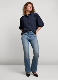 Vrouwen Summum Woman Glimmende Overhemdblouse