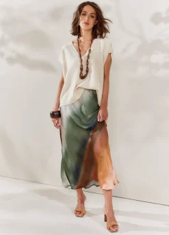 Vrouwen Summum Woman Halflange Rok Faded