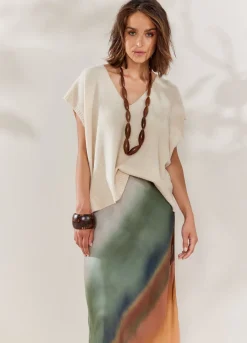 Vrouwen Summum Woman Halflange Rok Faded