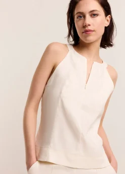 Vrouwen Summum Woman Haltertop Met Blinde Rits