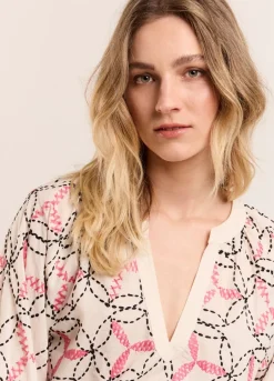 Vrouwen Summum Woman Handgeborduurd Top