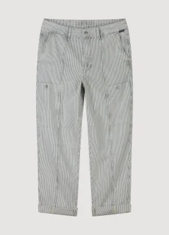 Vrouwen Summum Woman Indigo Streepjesdenim
