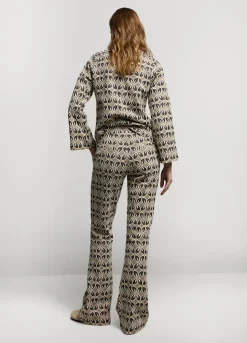 Vrouwen Summum Woman Jacquard Flared Pants
