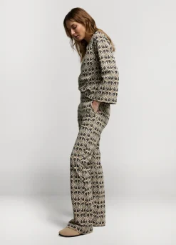 Vrouwen Summum Woman Jacquard Flared Pants